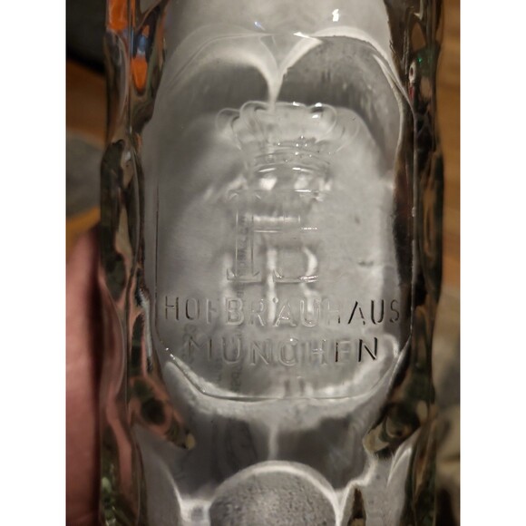 Hofbrauhaus Munchen Other - Vintage 1964 Hofbrauhaus Munchen 1L Glass Beer Stein Mug Rastal Germany Dimpled